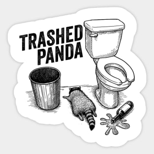 Trashed-Panda Sticker